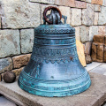 Handmade large life size brass metal bronze church bell